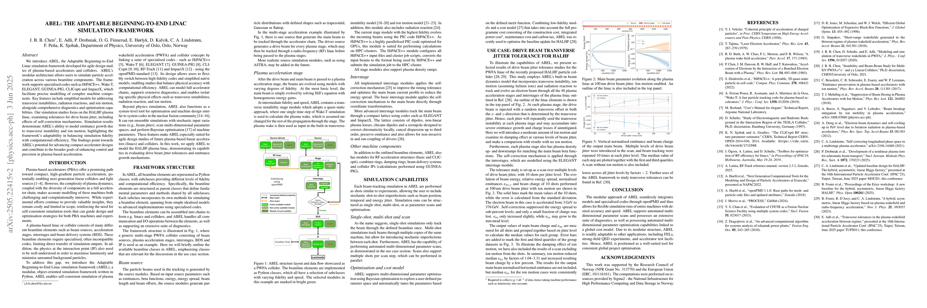 Thumbnail for ABEL: The Adaptable Beginning-to-End Linac simulation framework