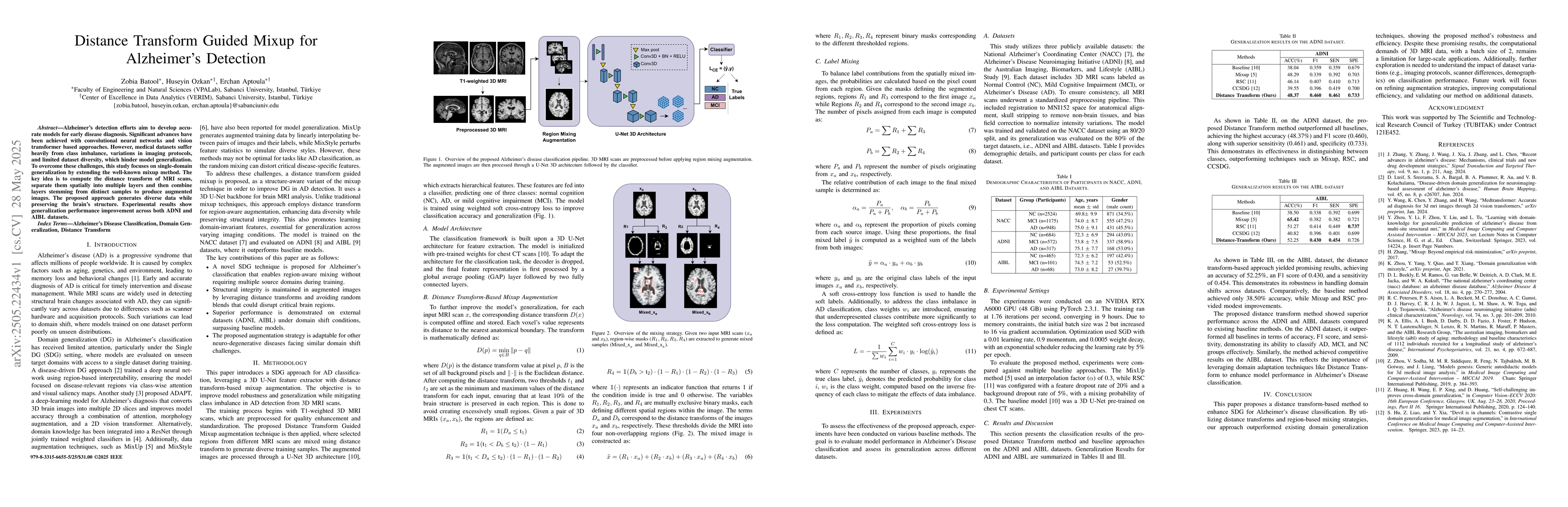 Thumbnail for Distance Transform Guided Mixup for Alzheimer's Detection
