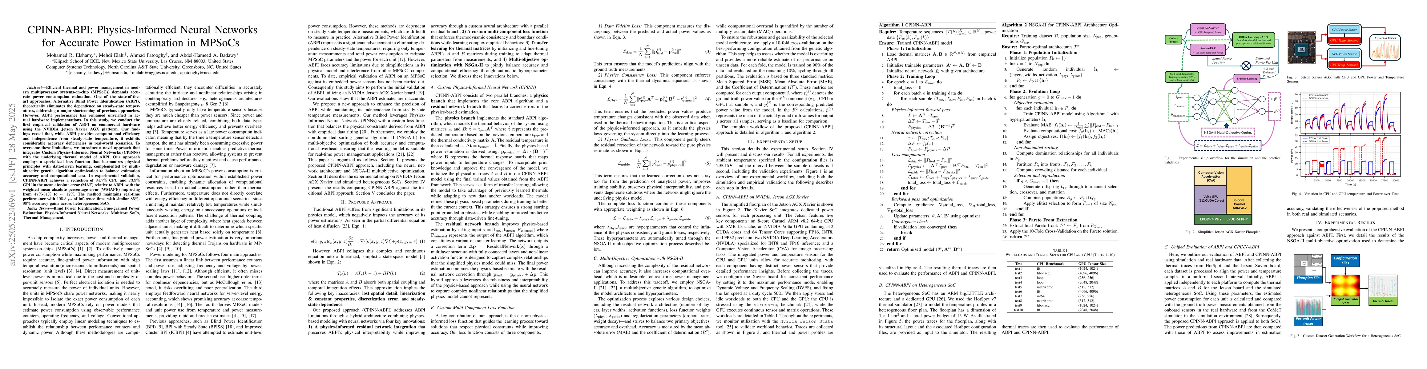 Thumbnail for CPINN-ABPI: Physics-Informed Neural Networks for Accurate Power
  Estimation in MPSoCs