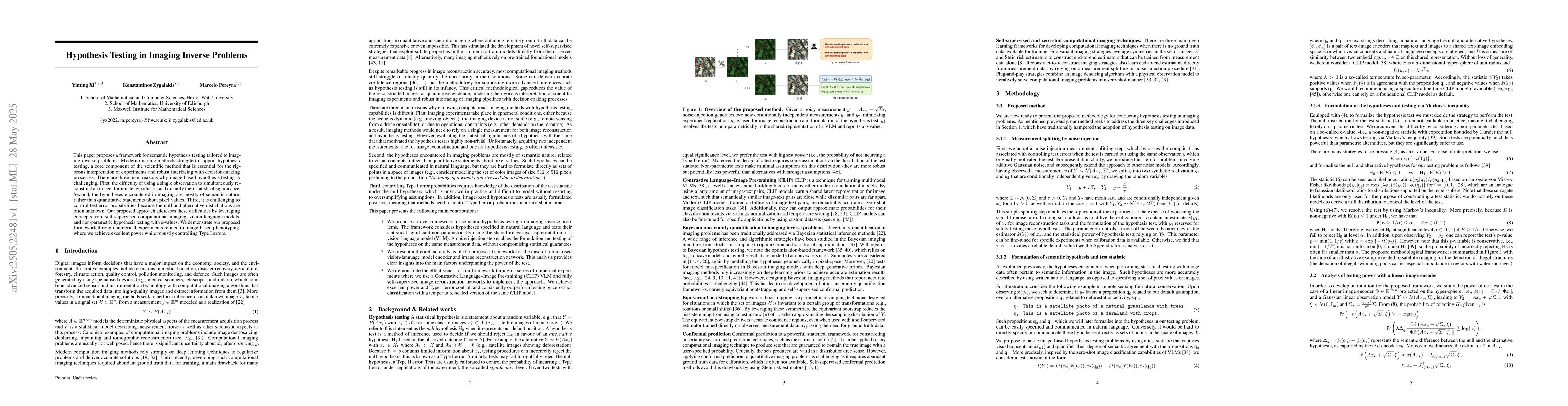 Thumbnail for Hypothesis Testing in Imaging Inverse Problems