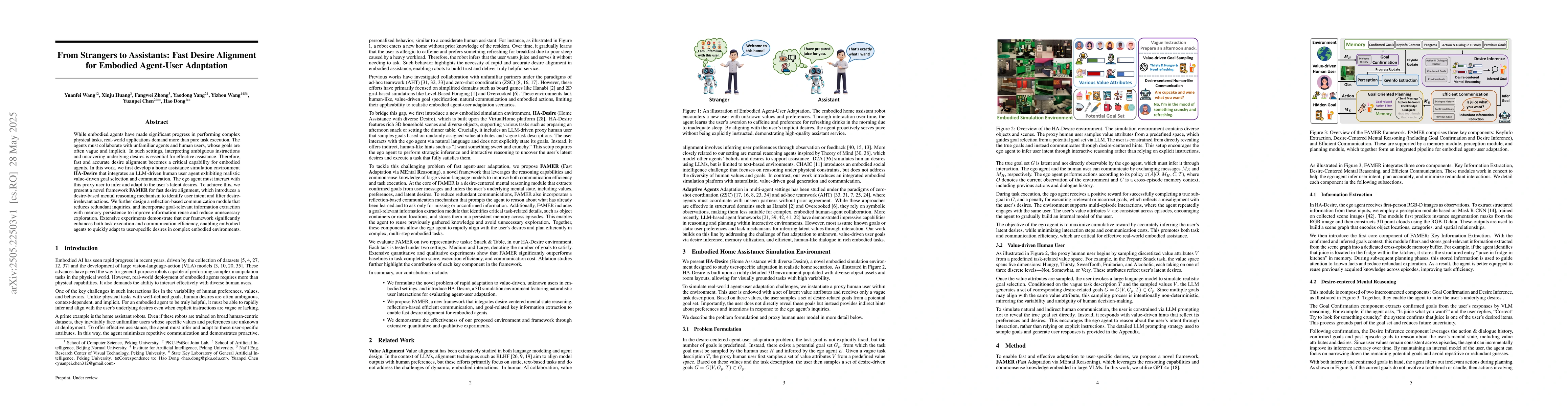 Thumbnail for From Strangers to Assistants: Fast Desire Alignment for Embodied
  Agent-User Adaptation