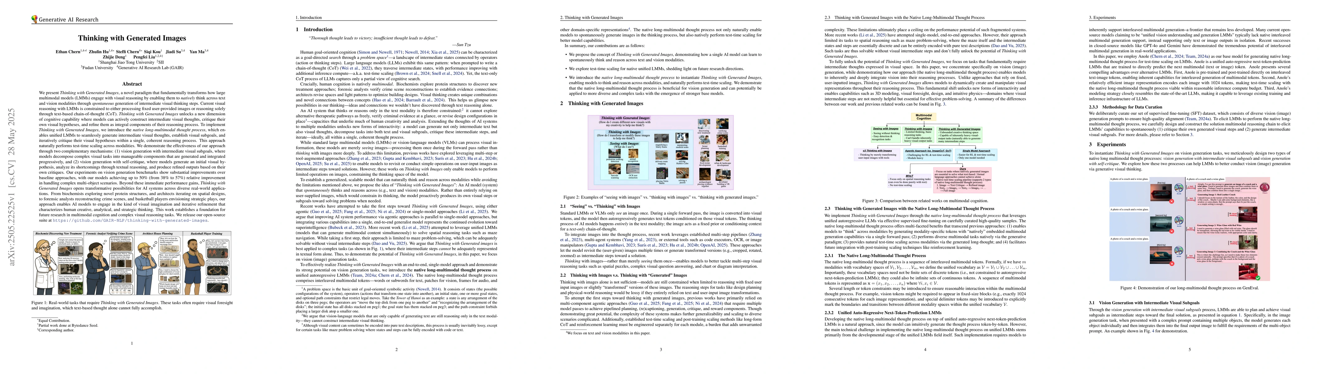 Thumbnail for Thinking with Generated Images