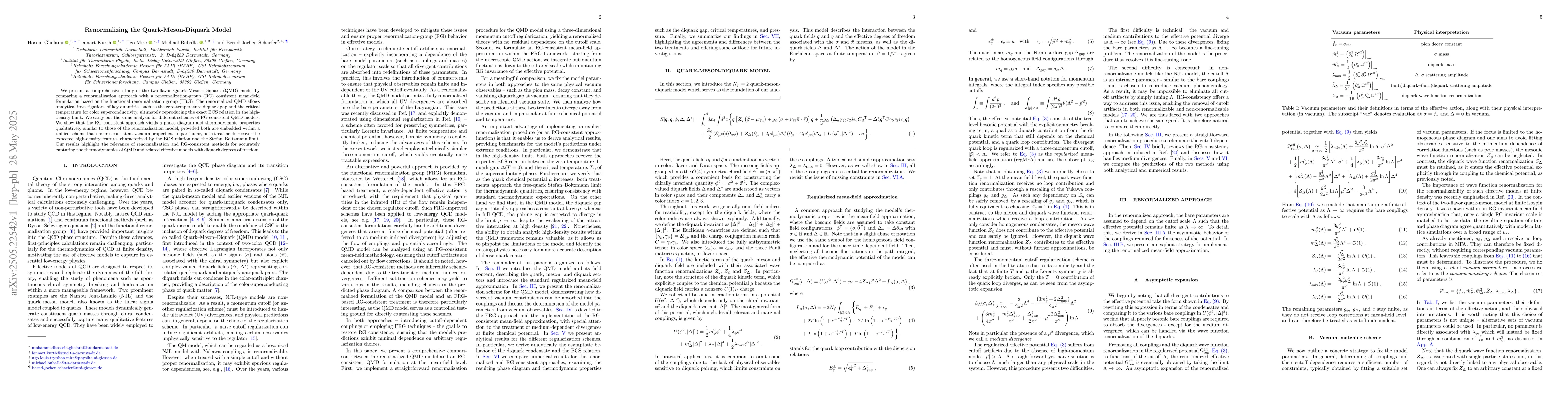 Thumbnail for Renormalizing the Quark-Meson-Diquark Model