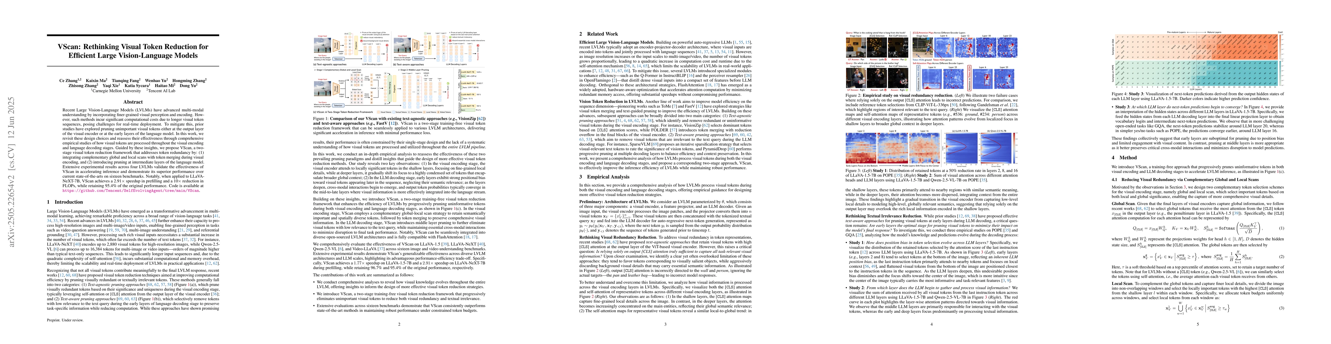 Thumbnail for VScan: Rethinking Visual Token Reduction for Efficient Large
  Vision-Language Models