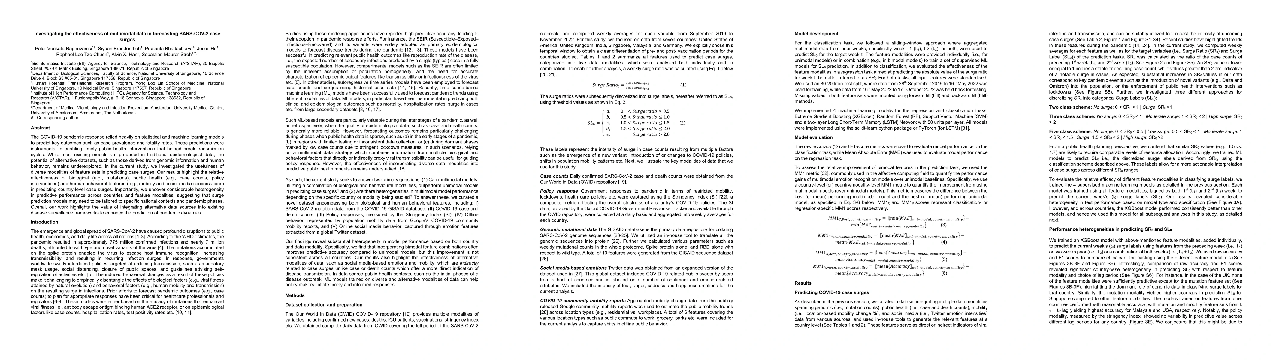 Thumbnail for Investigating the effectiveness of multimodal data in forecasting
  SARS-COV-2 case surges