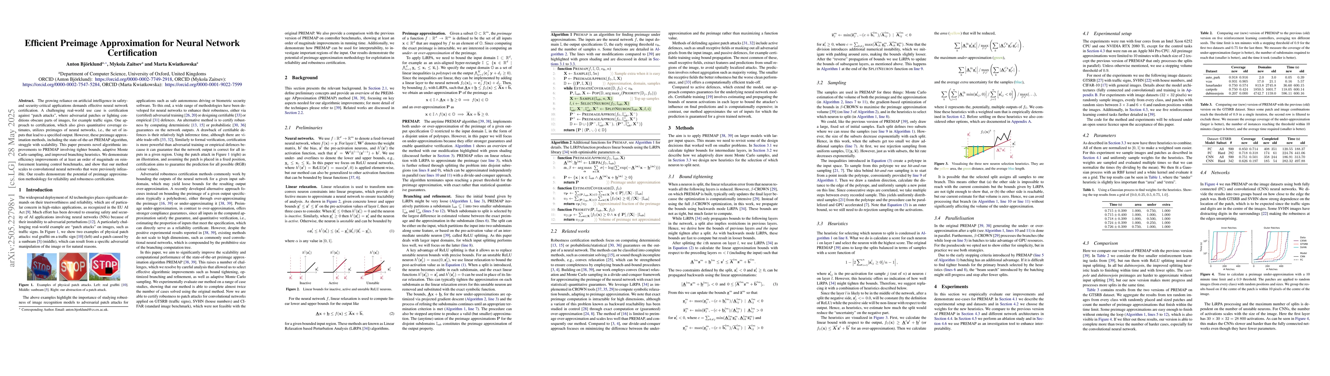 Thumbnail for Efficient Preimage Approximation for Neural Network Certification