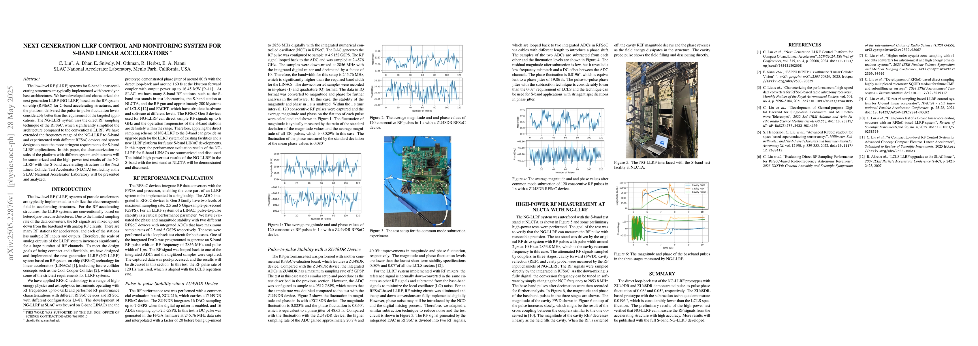 Thumbnail for Next Generation LLRF Control and Monitoring System for S-Band Linear
  Accelerators