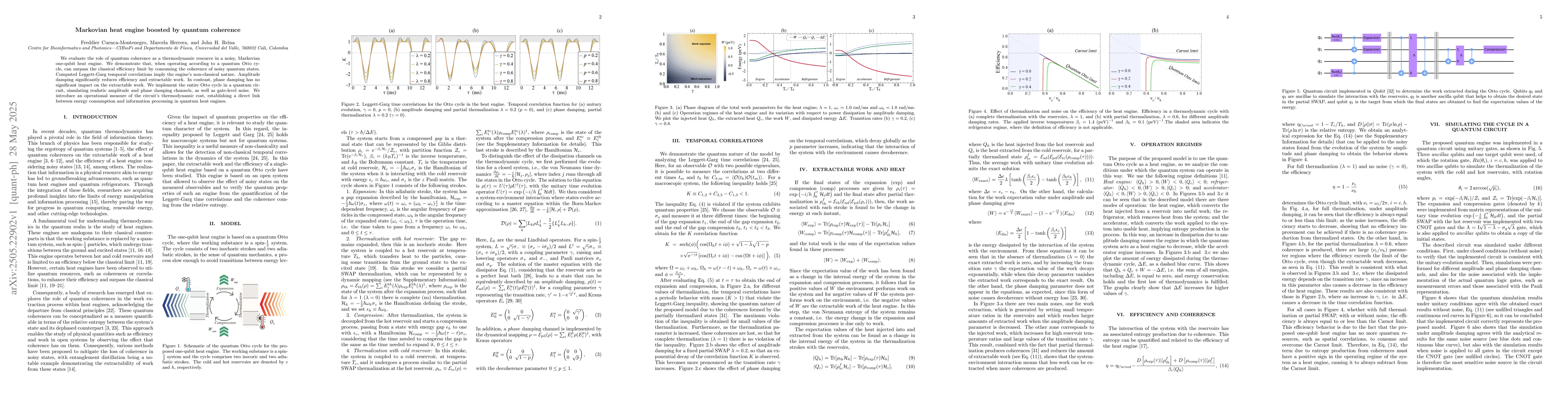 Thumbnail for Markovian heat engine boosted by quantum coherence