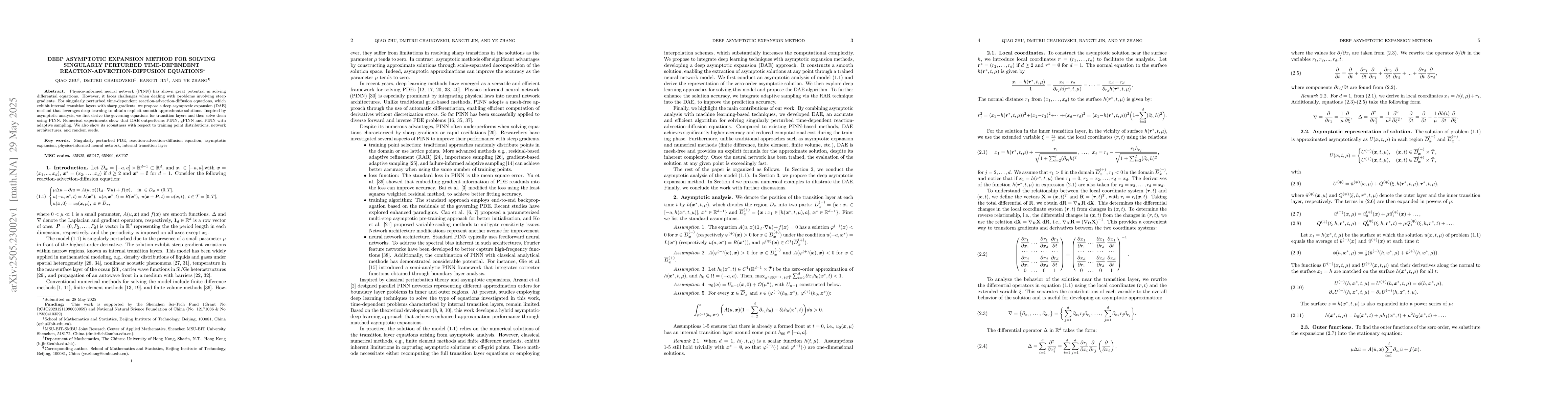 Thumbnail for Deep asymptotic expansion method for solving singularly perturbed
  time-dependent reaction-advection-diffusion equations