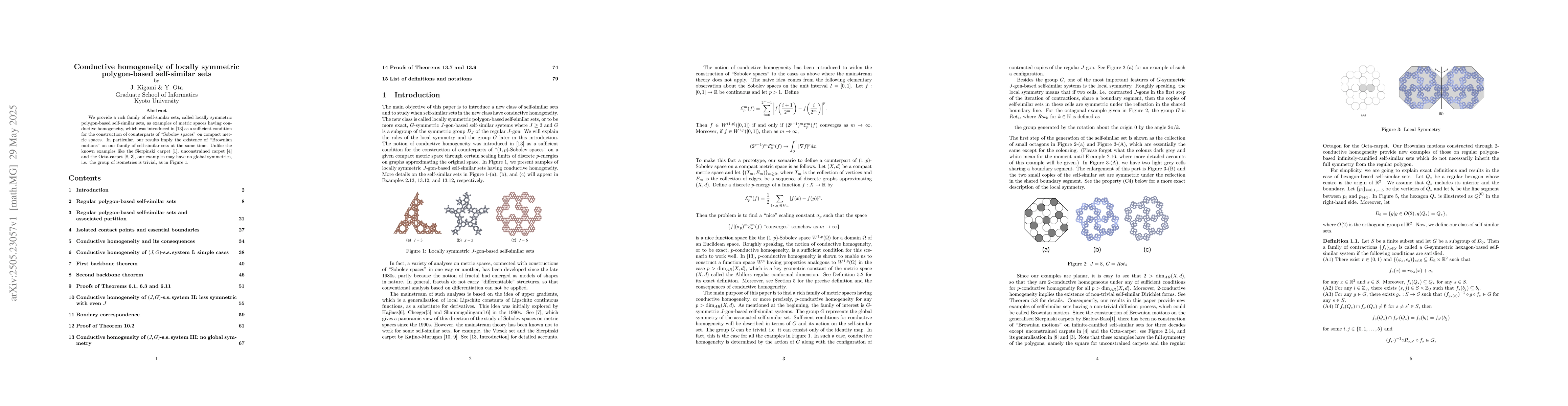 Thumbnail for Conductive homogeneity of locally symmetric polygon-based self-similar
  sets
