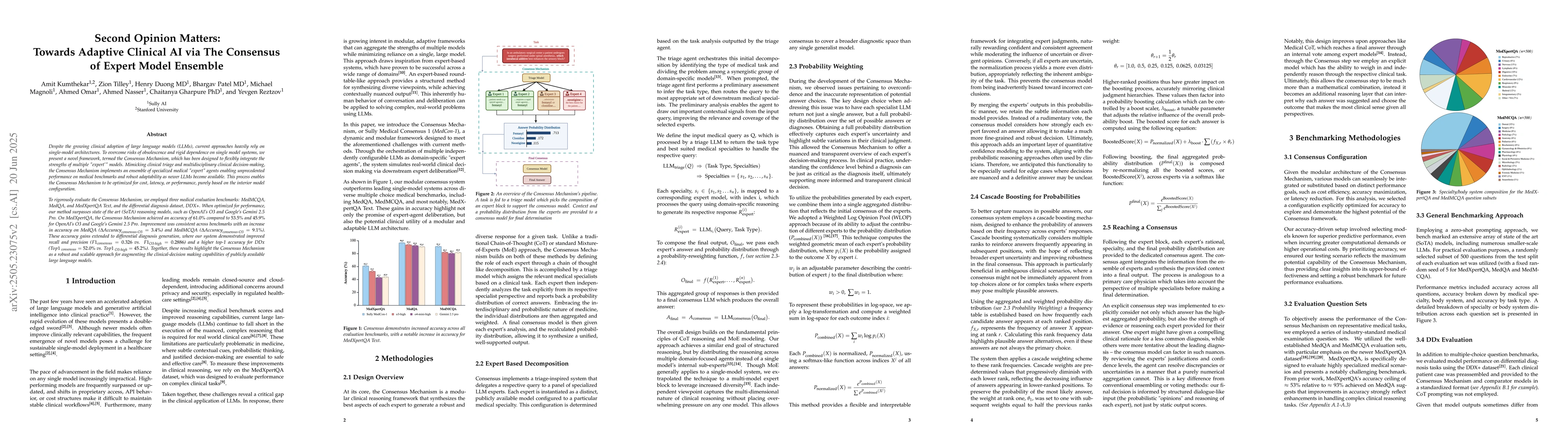 Thumbnail for Second Opinion Matters: Towards Adaptive Clinical AI via the Consensus
  of Expert Model Ensemble