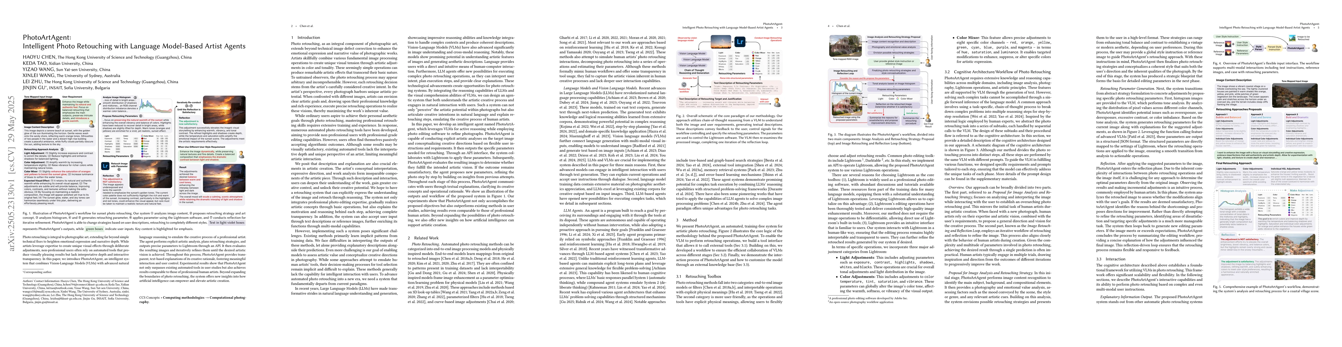 Thumbnail for PhotoArtAgent: Intelligent Photo Retouching with Language Model-Based
  Artist Agents