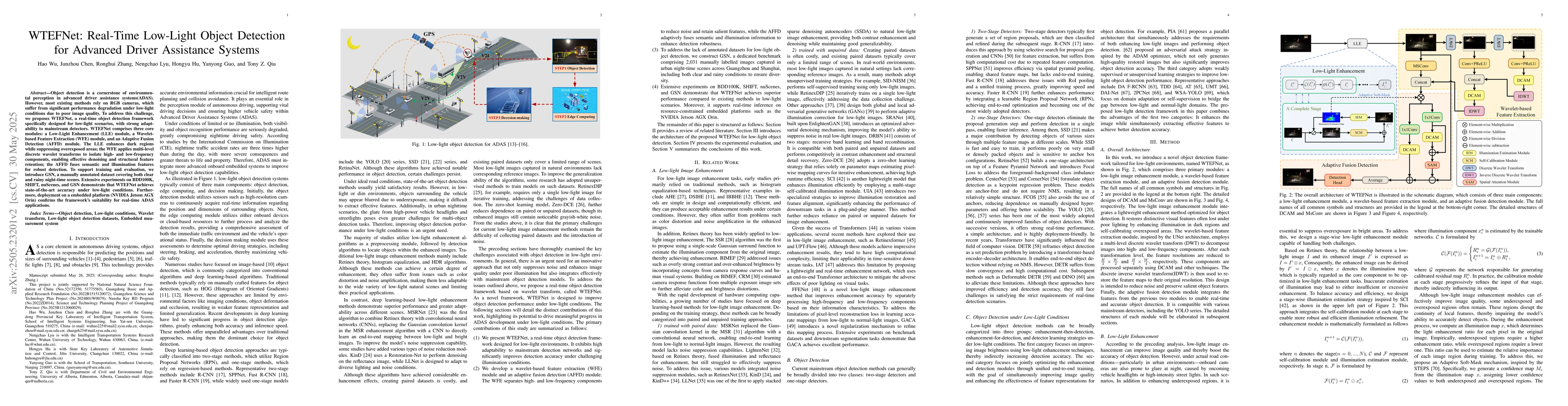 Thumbnail for WTEFNet: Real-Time Low-Light Object Detection for Advanced
  Driver-Assistance Systems