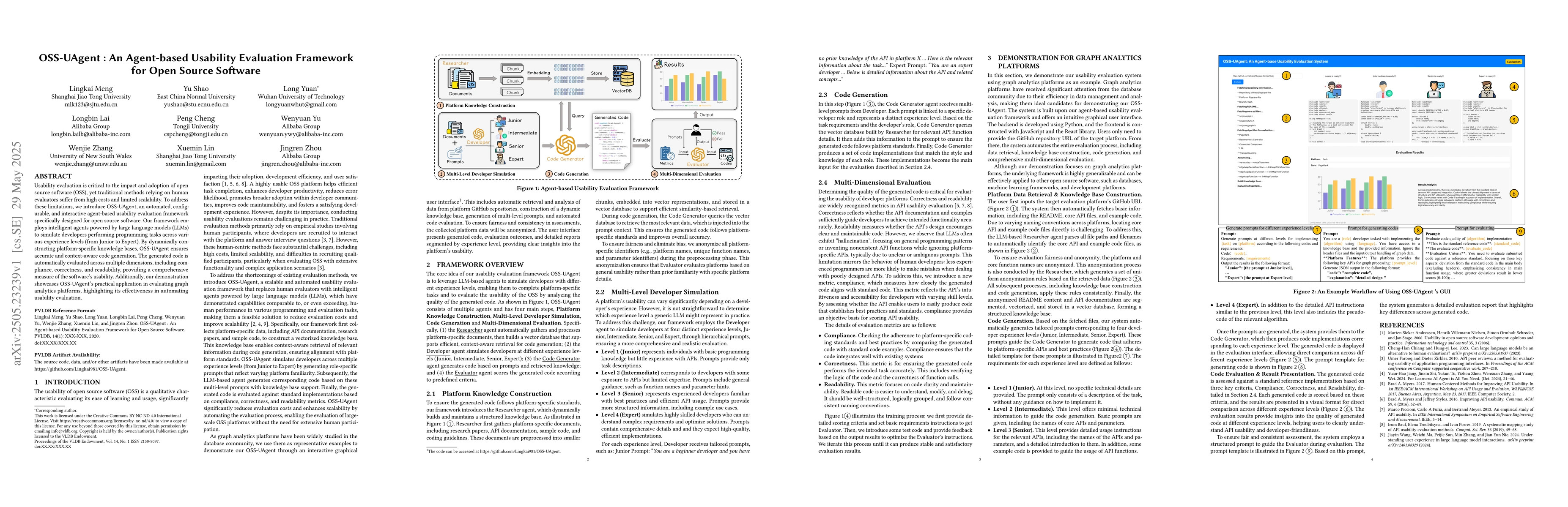 Thumbnail for OSS-UAgent: An Agent-based Usability Evaluation Framework for Open
  Source Software