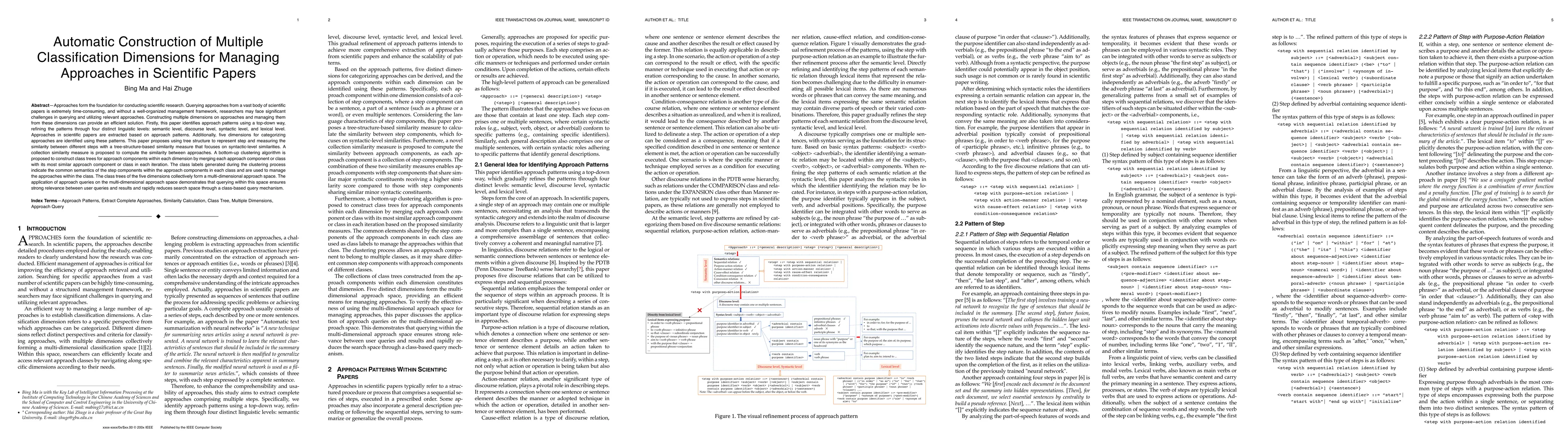 Thumbnail for Automatic Construction of Multiple Classification Dimensions for
  Managing Approaches in Scientific Papers