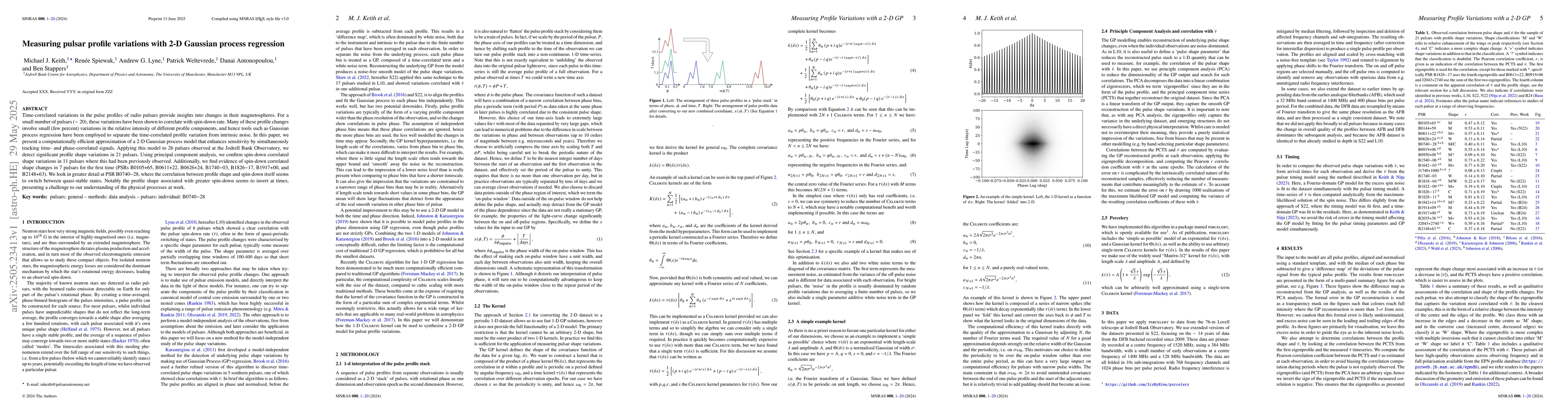 Thumbnail for Measuring pulsar profile variations with 2-D Gaussian process regression