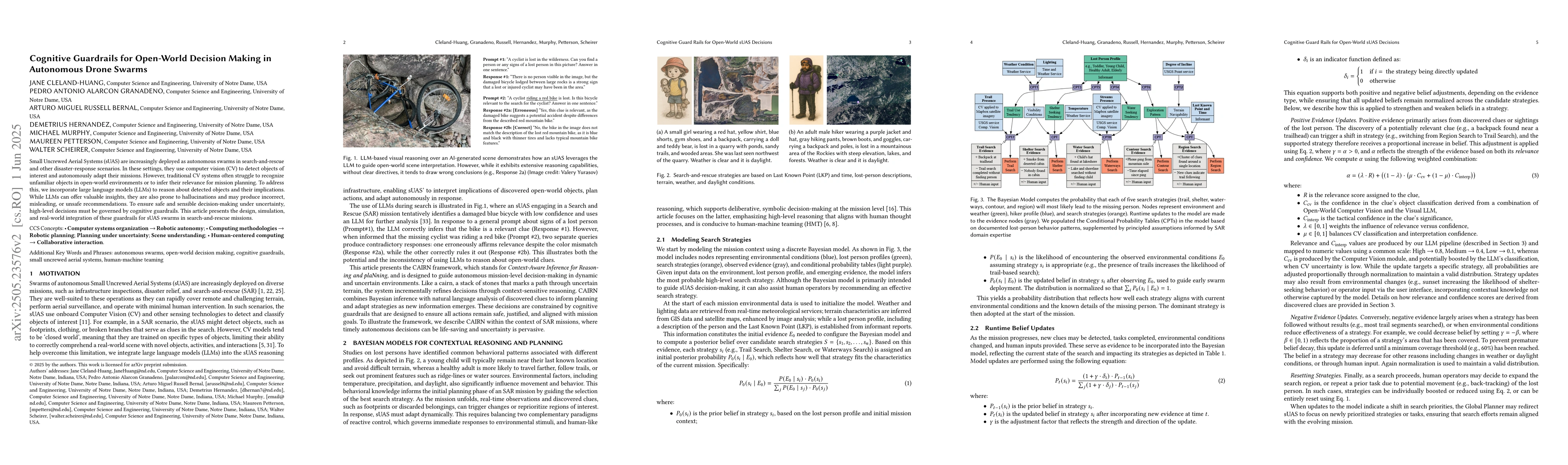 Thumbnail for Cognitive Guardrails for Open-World Decision Making in Autonomous Drone
  Swarms