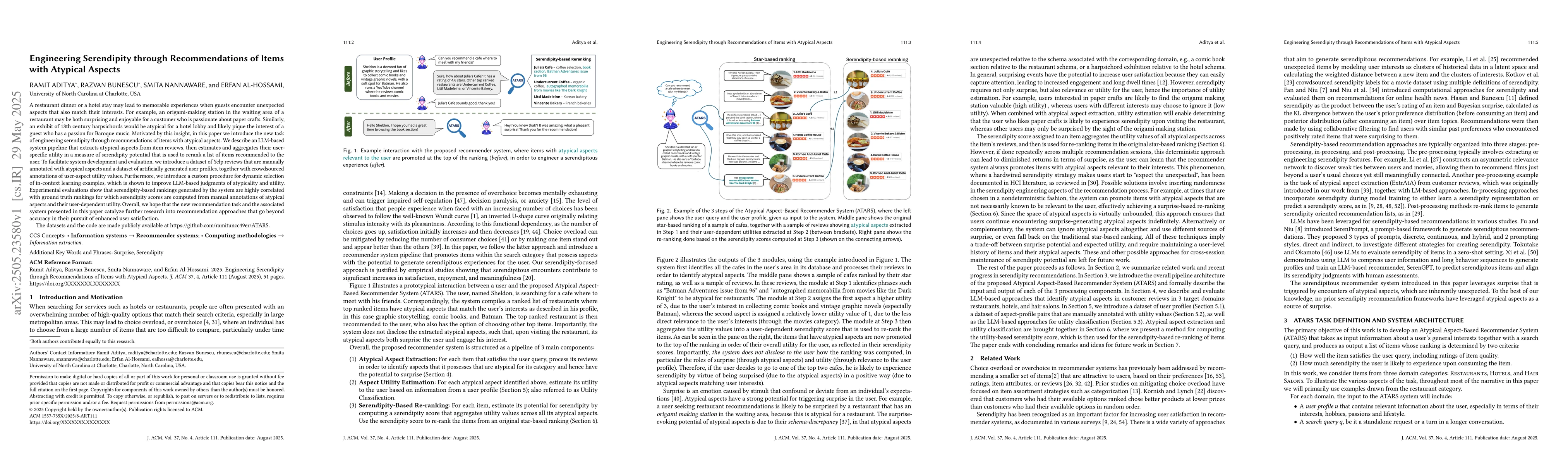 Thumbnail for Engineering Serendipity through Recommendations of Items with Atypical
  Aspects