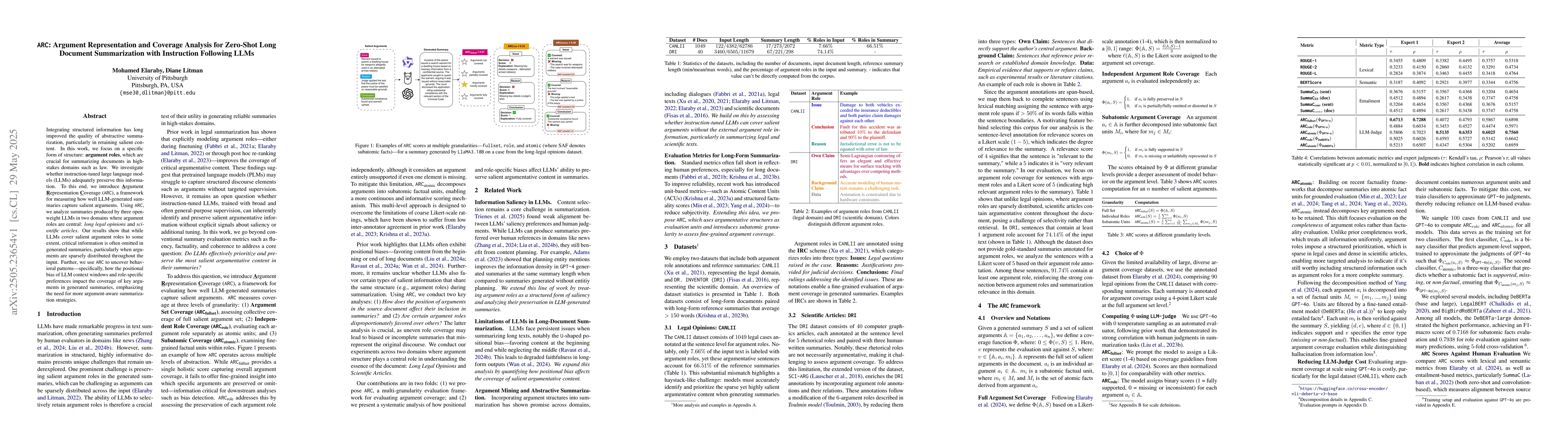 Thumbnail for ARC: Argument Representation and Coverage Analysis for Zero-Shot Long
  Document Summarization with Instruction Following LLMs