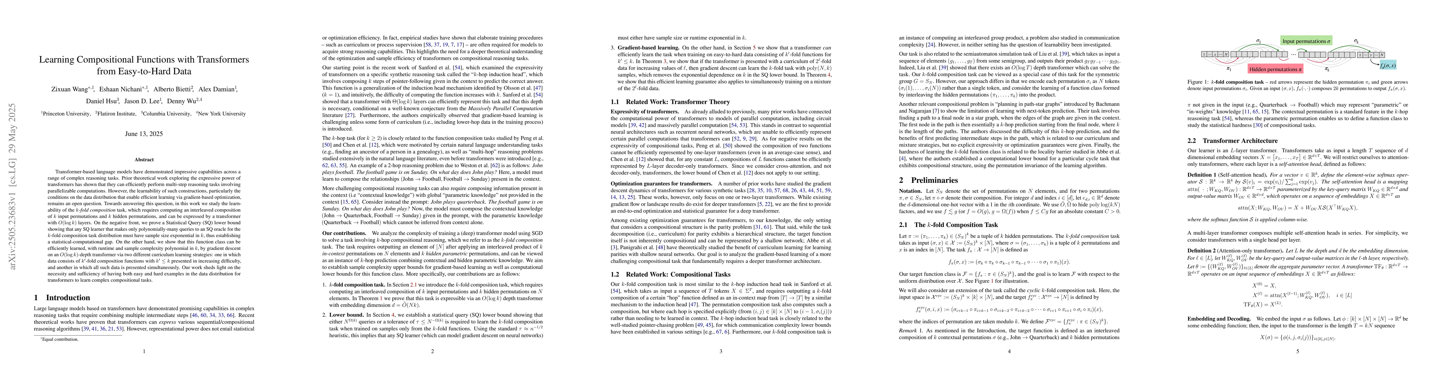 Thumbnail for Learning Compositional Functions with Transformers from Easy-to-Hard
  Data
