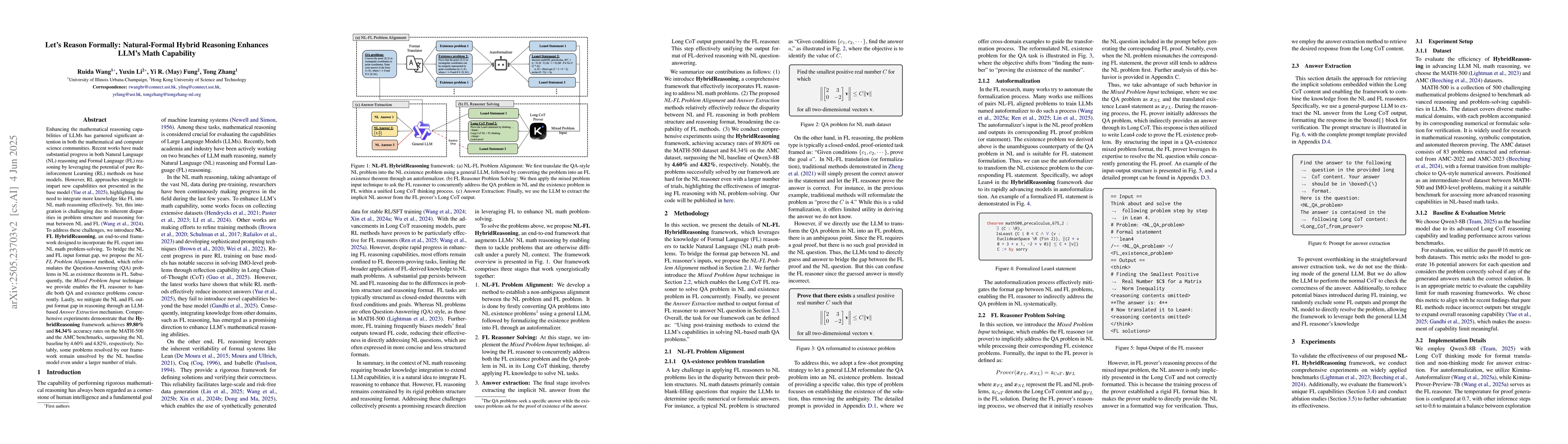 Thumbnail for Let's Reason Formally: Natural-Formal Hybrid Reasoning Enhances LLM's
  Math Capability