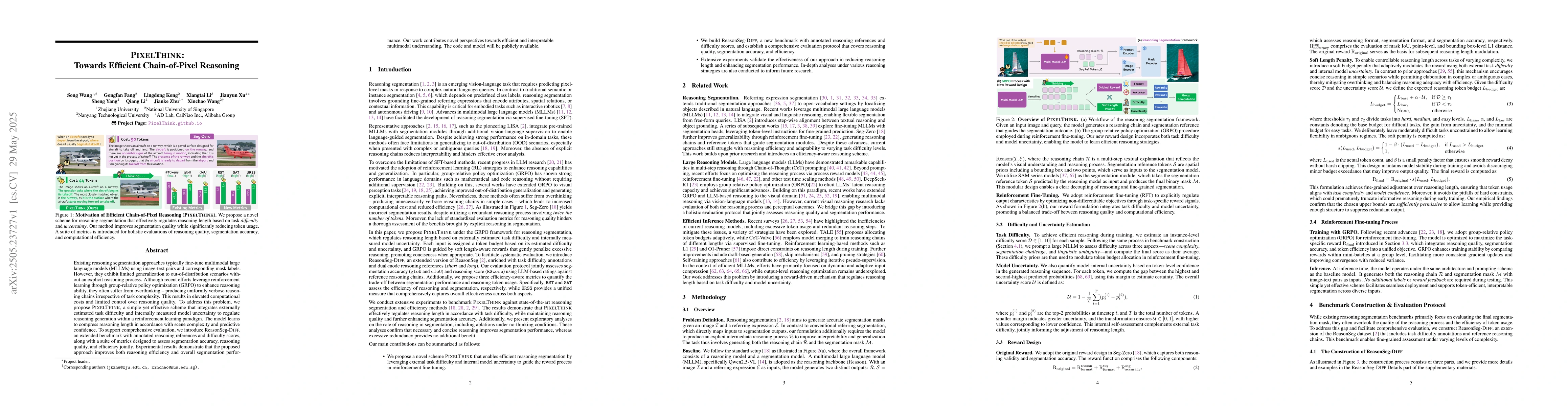 Thumbnail for PixelThink: Towards Efficient Chain-of-Pixel Reasoning