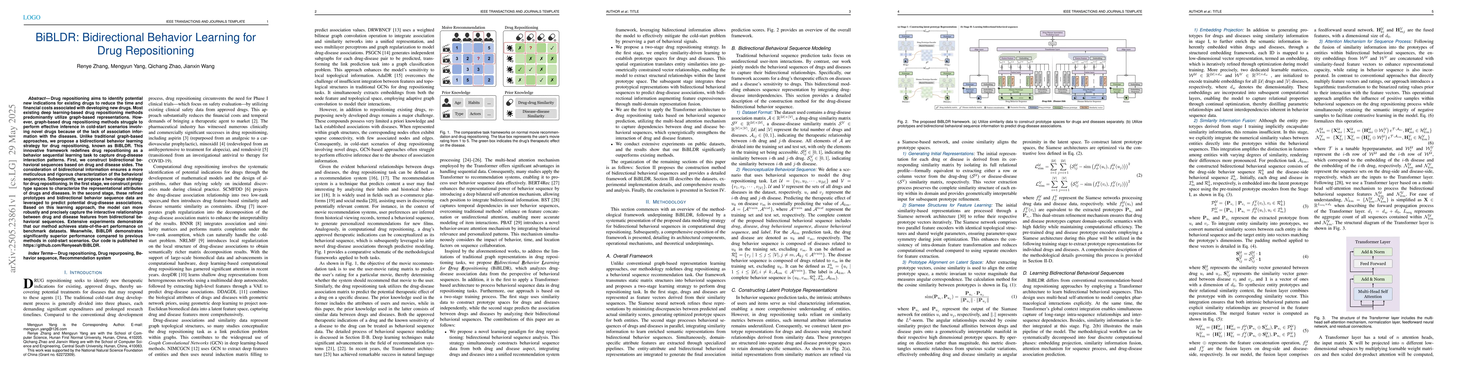 Thumbnail for BiBLDR: Bidirectional Behavior Learning for Drug Repositioning