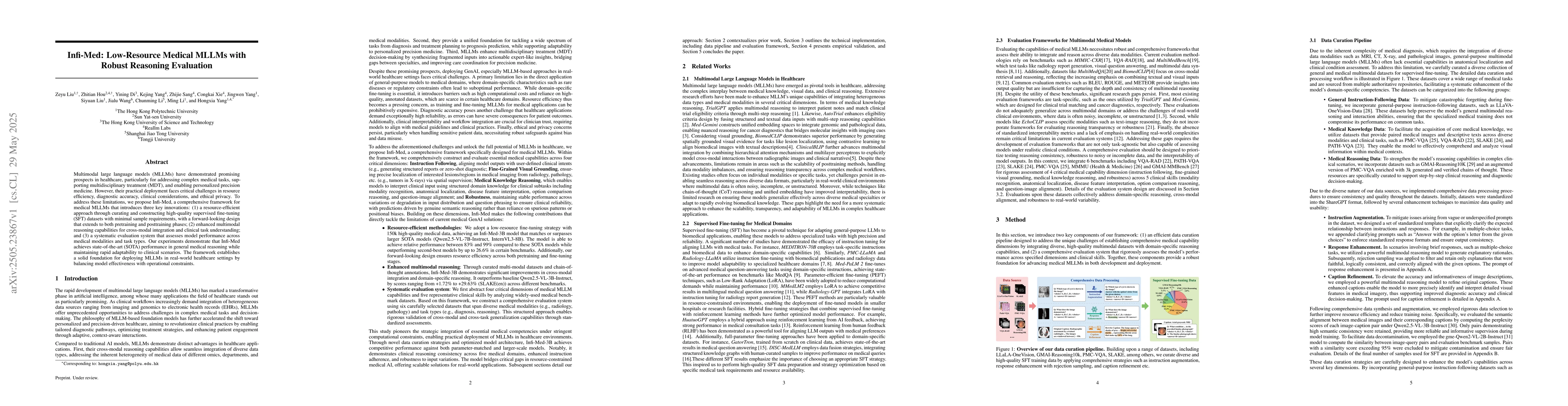 Thumbnail for Infi-Med: Low-Resource Medical MLLMs with Robust Reasoning Evaluation