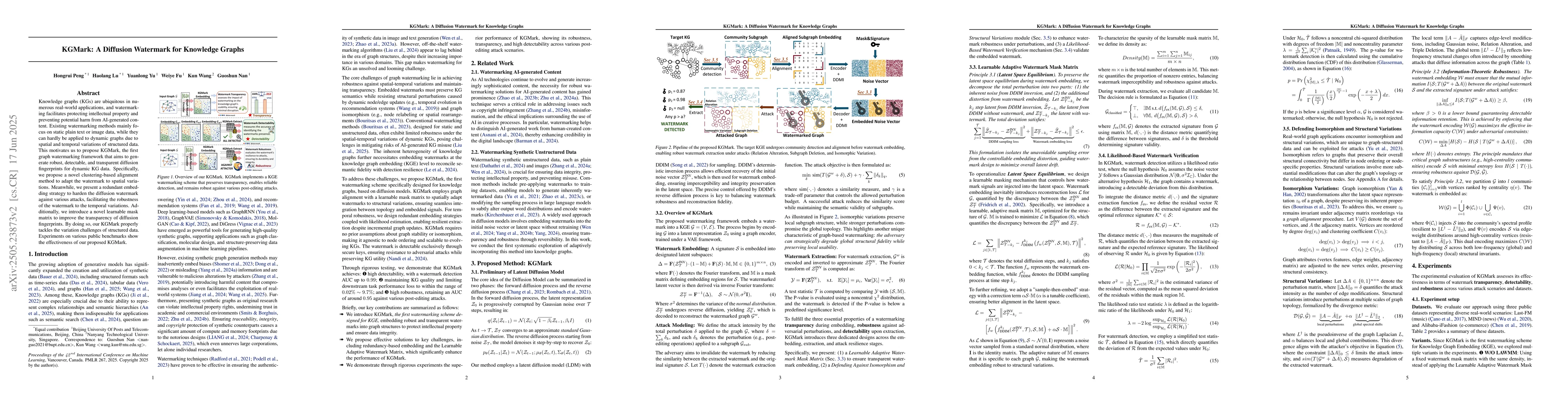 Thumbnail for KGMark: A Diffusion Watermark for Knowledge Graphs