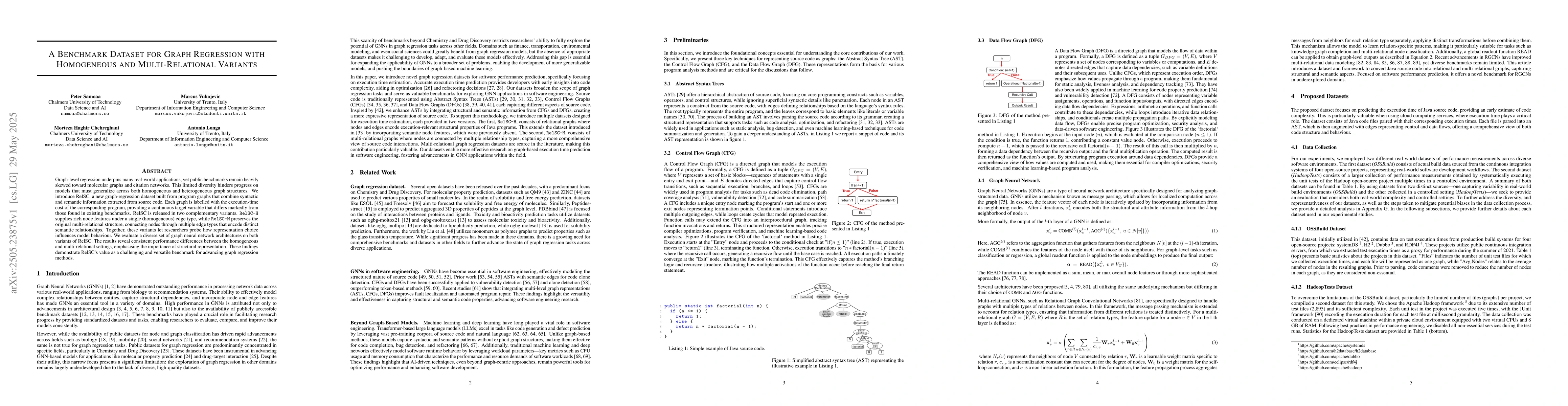 Thumbnail for A Benchmark Dataset for Graph Regression with Homogeneous and
  Multi-Relational Variants