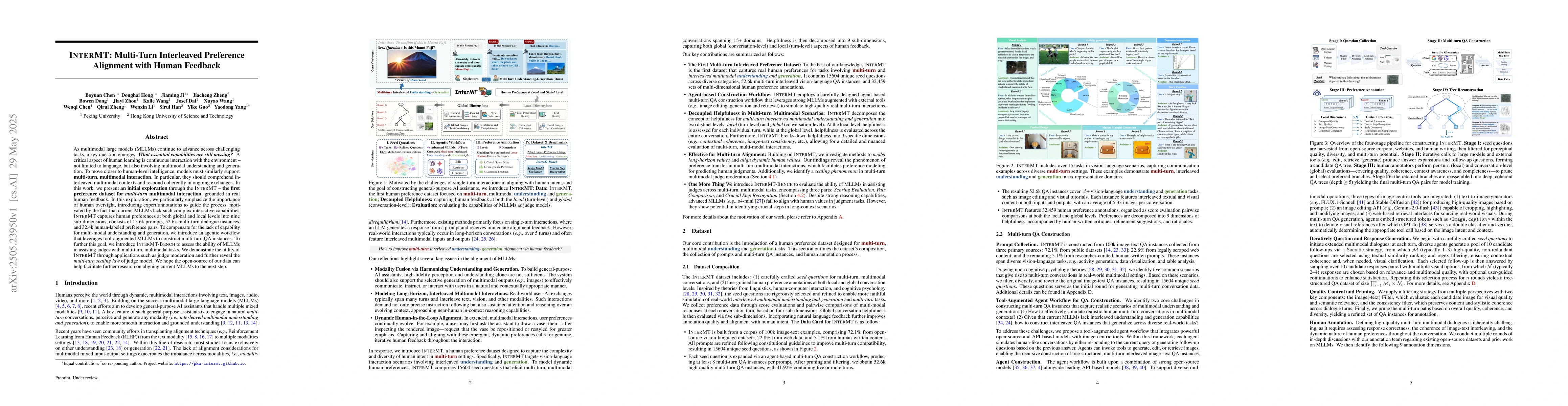 Thumbnail for InterMT: Multi-Turn Interleaved Preference Alignment with Human Feedback
