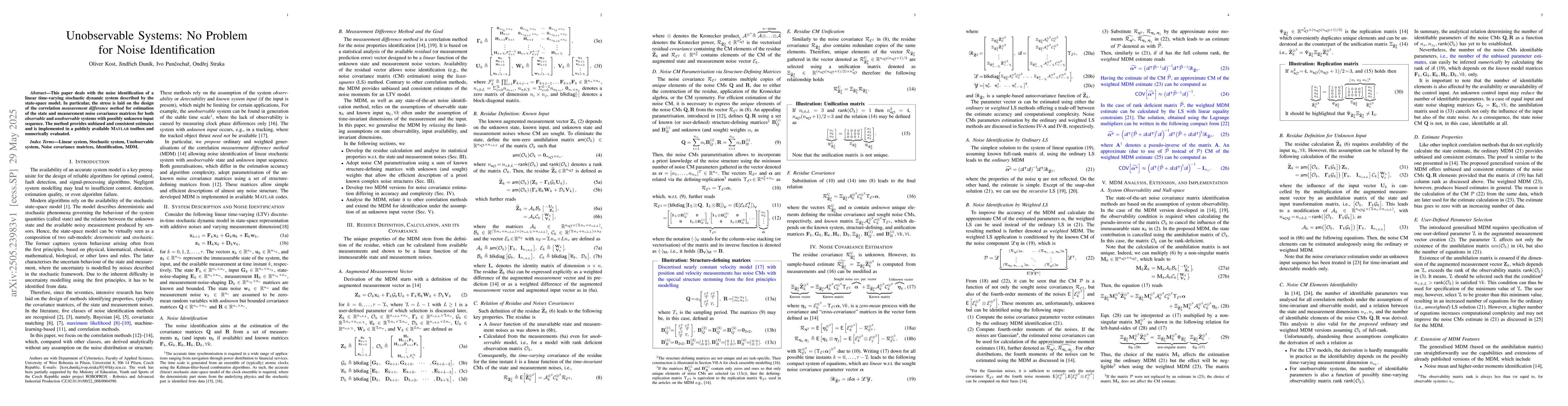 Thumbnail for Unobservable Systems: No Problem for Noise Identification
