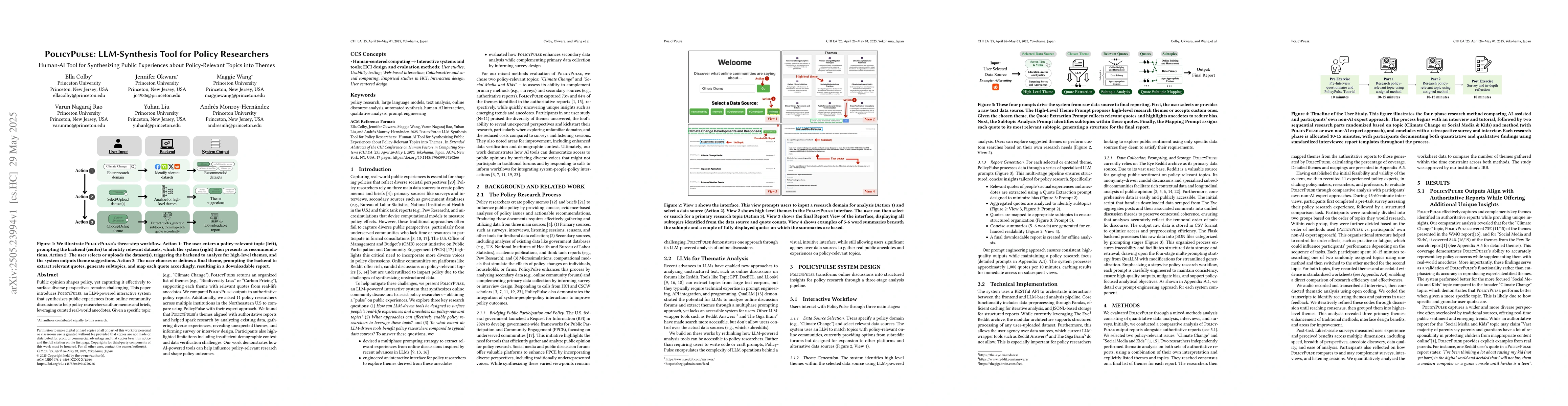 Thumbnail for PolicyPulse: LLM-Synthesis Tool for Policy Researchers