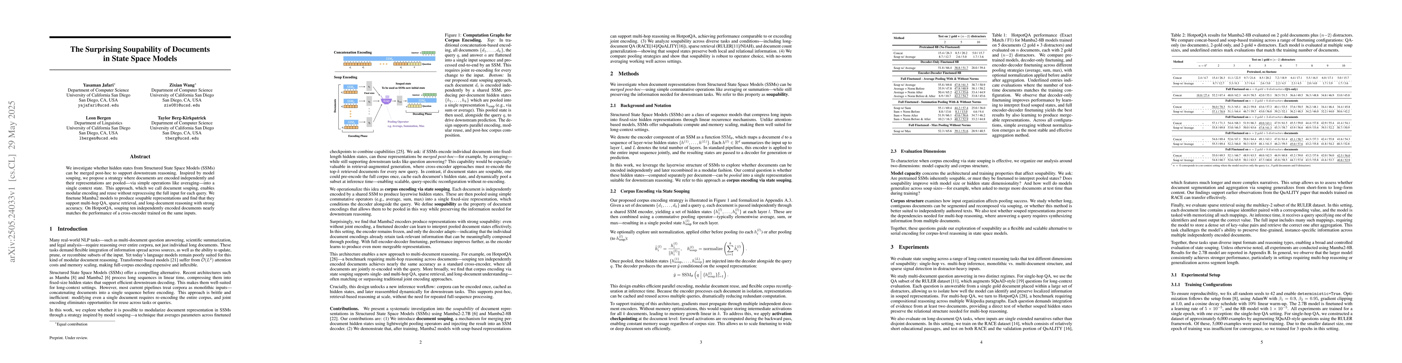 Thumbnail for The Surprising Soupability of Documents in State Space Models