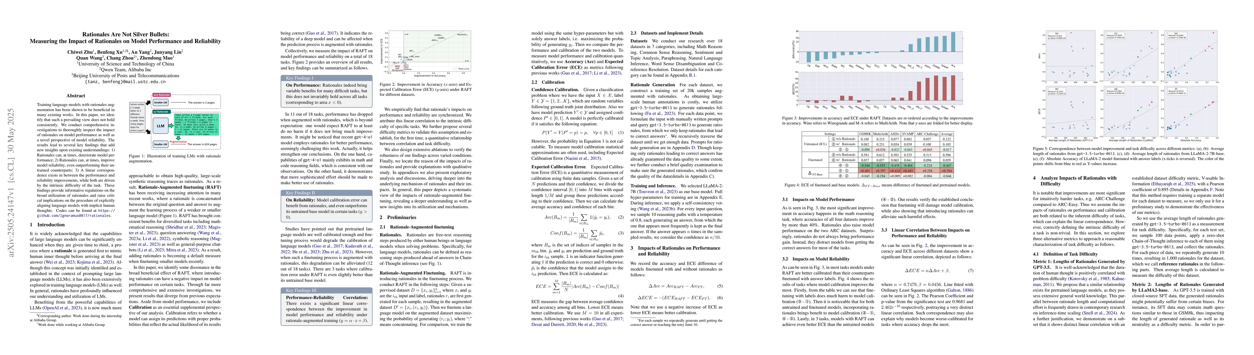 Thumbnail for Rationales Are Not Silver Bullets: Measuring the Impact of Rationales on
  Model Performance and Reliability