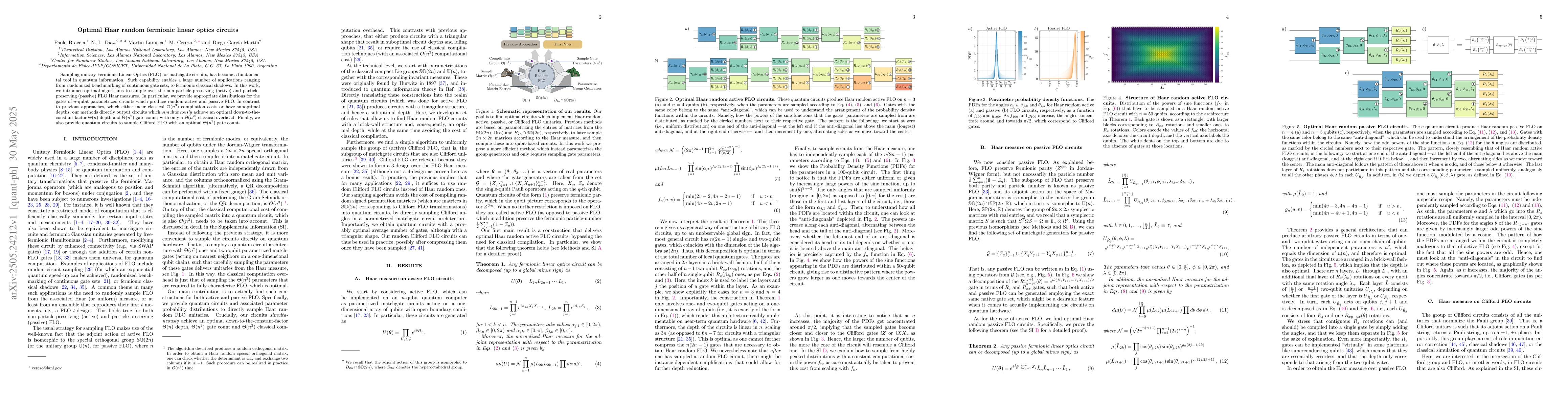 Thumbnail for Optimal Haar random fermionic linear optics circuits