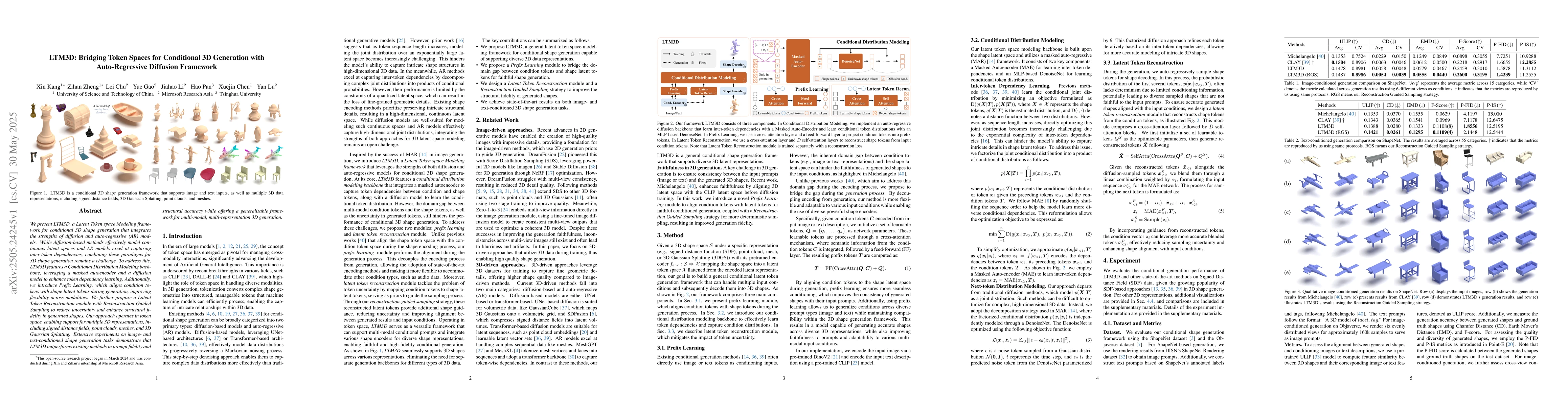 Thumbnail for LTM3D: Bridging Token Spaces for Conditional 3D Generation with
  Auto-Regressive Diffusion Framework