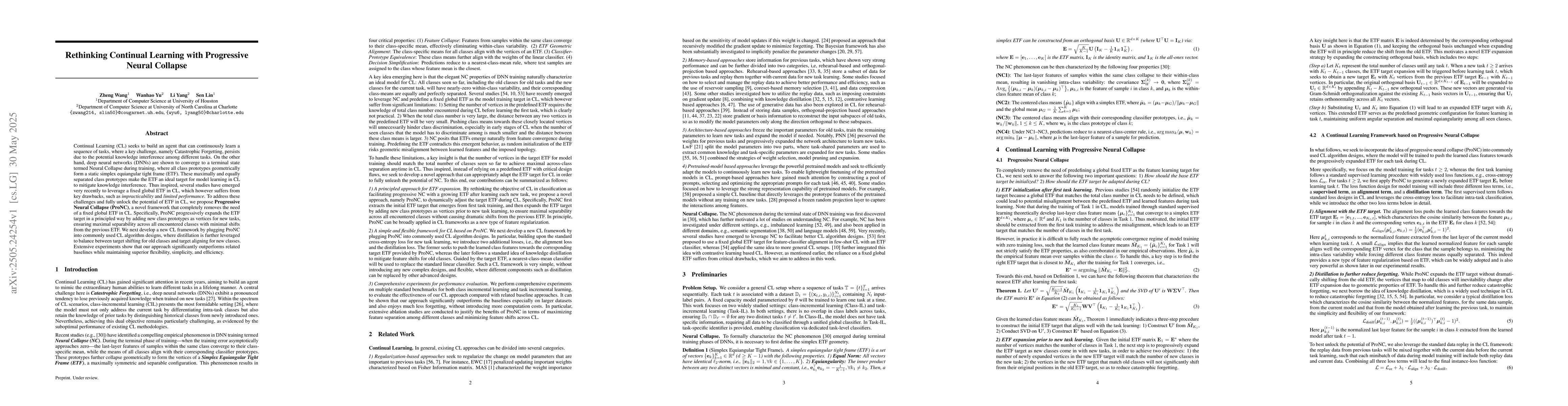 Thumbnail for Rethinking Continual Learning with Progressive Neural Collapse