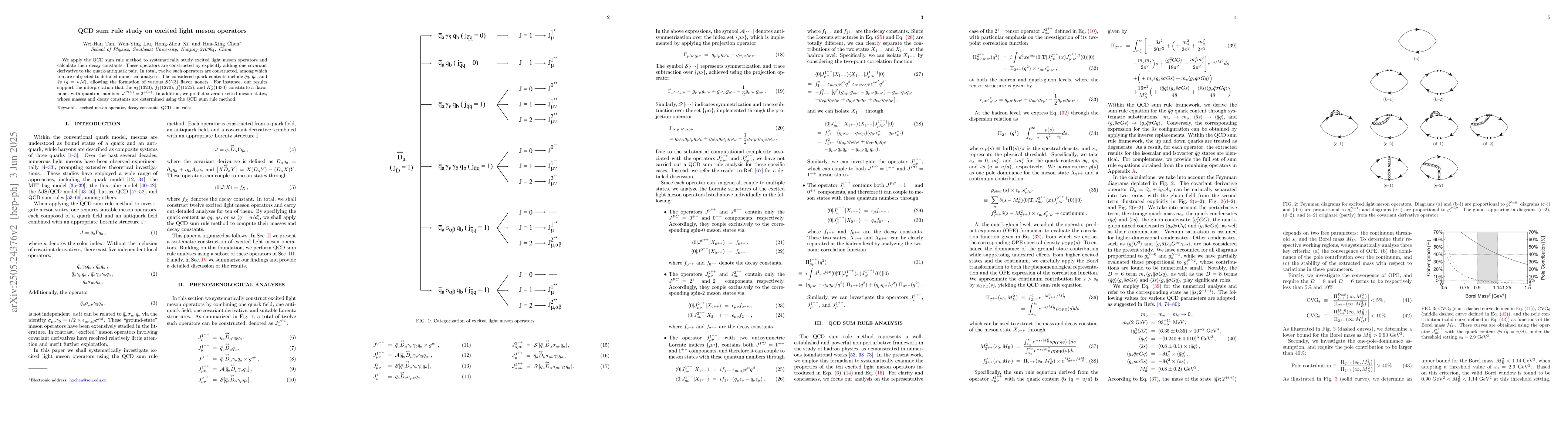 Thumbnail for QCD sum rule study on excited light meson operators