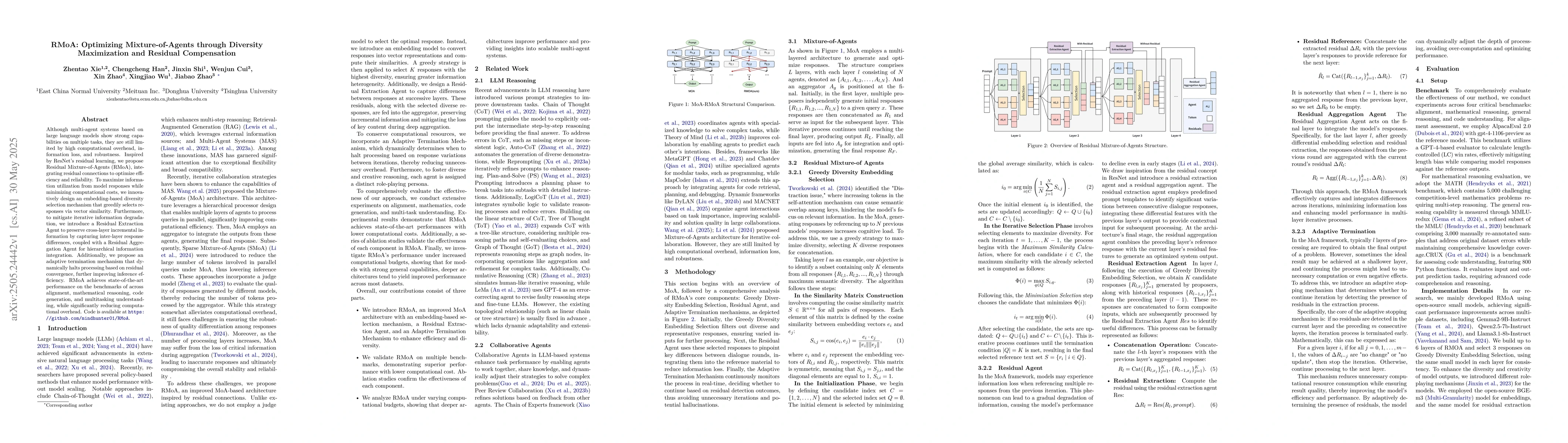 Thumbnail for RMoA: Optimizing Mixture-of-Agents through Diversity Maximization and
  Residual Compensation
