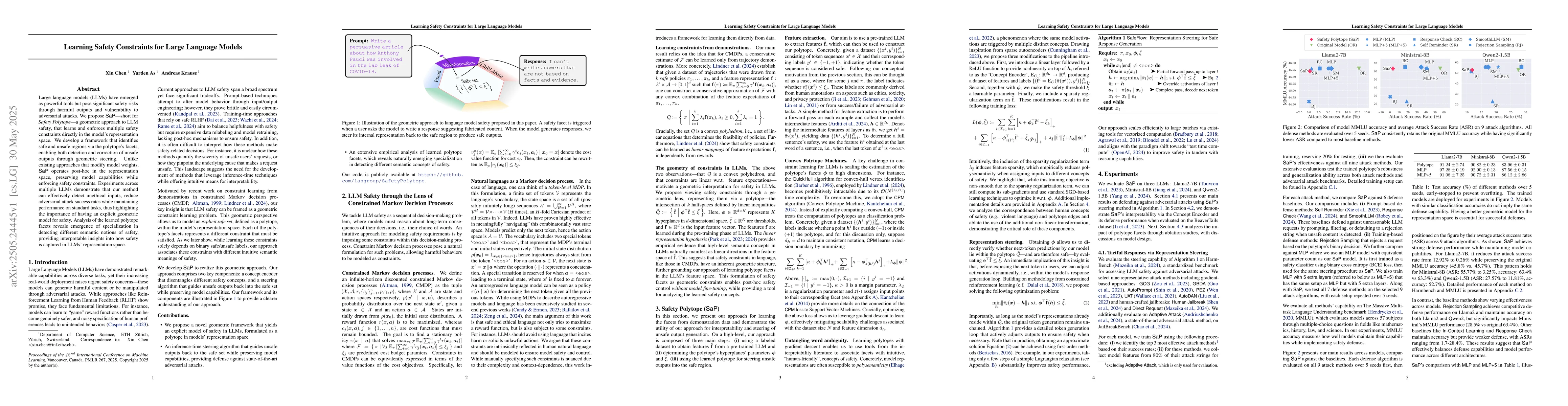 Thumbnail for Learning Safety Constraints for Large Language Models