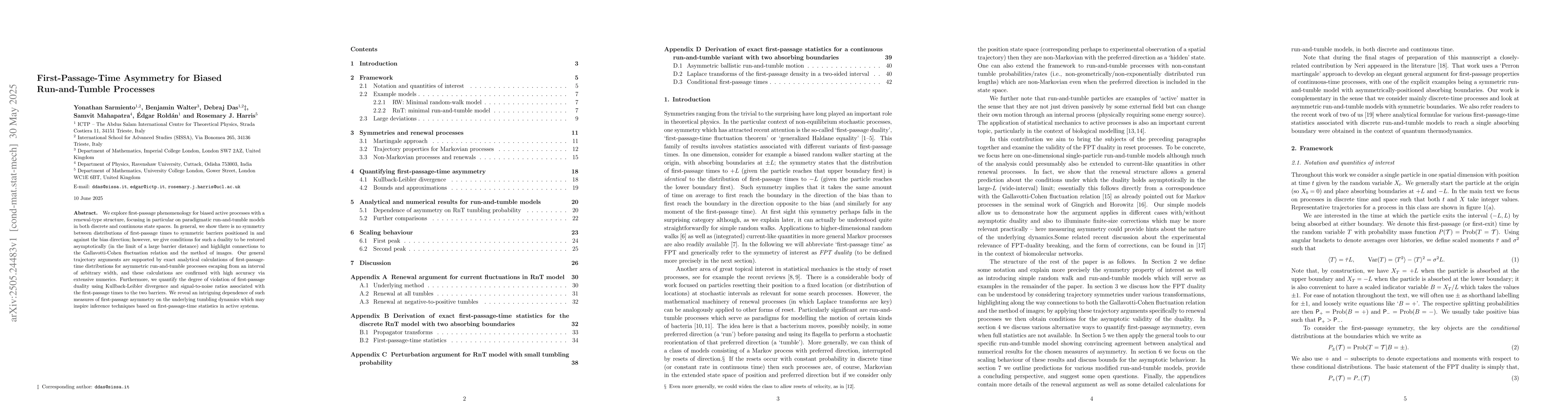Thumbnail for First-Passage-Time Asymmetry for Biased Run-and-Tumble Processes
