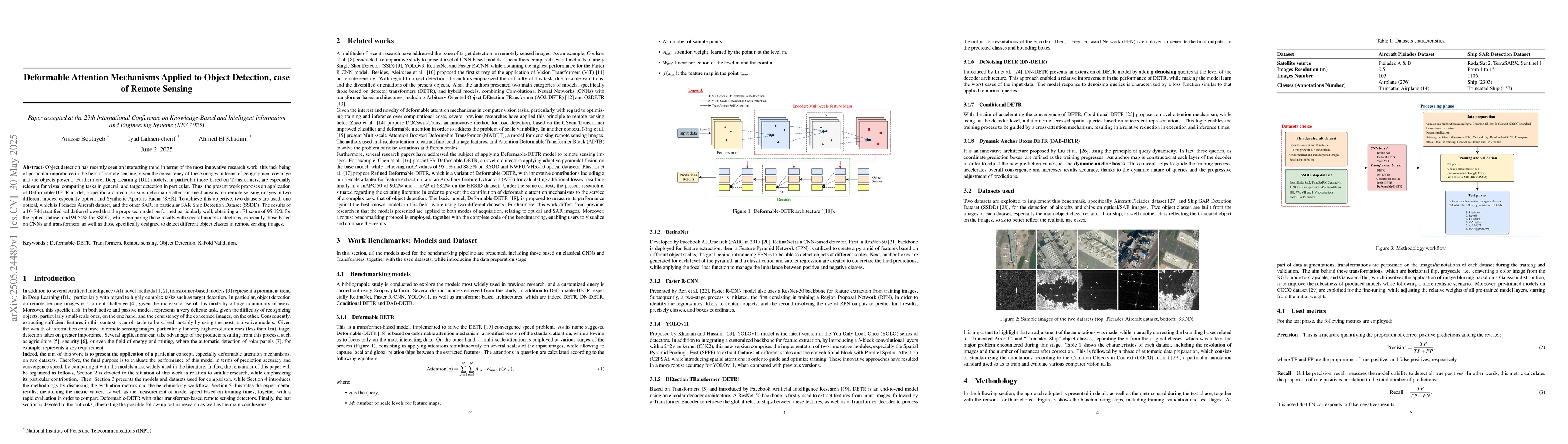 Thumbnail for Deformable Attention Mechanisms Applied to Object Detection, case of
  Remote Sensing