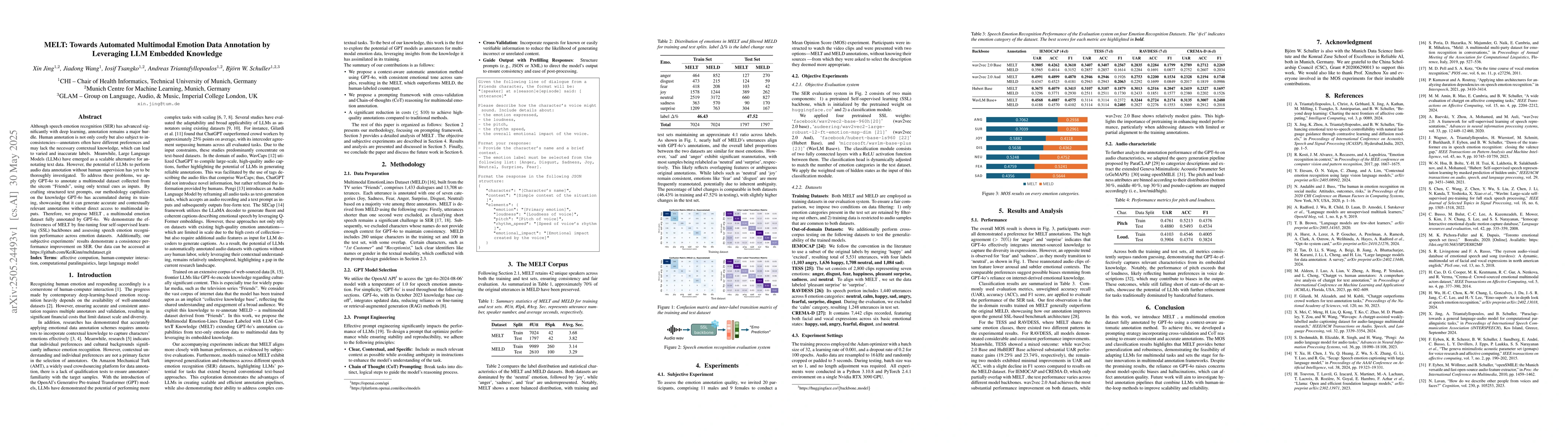 Thumbnail for MELT: Towards Automated Multimodal Emotion Data Annotation by Leveraging
  LLM Embedded Knowledge