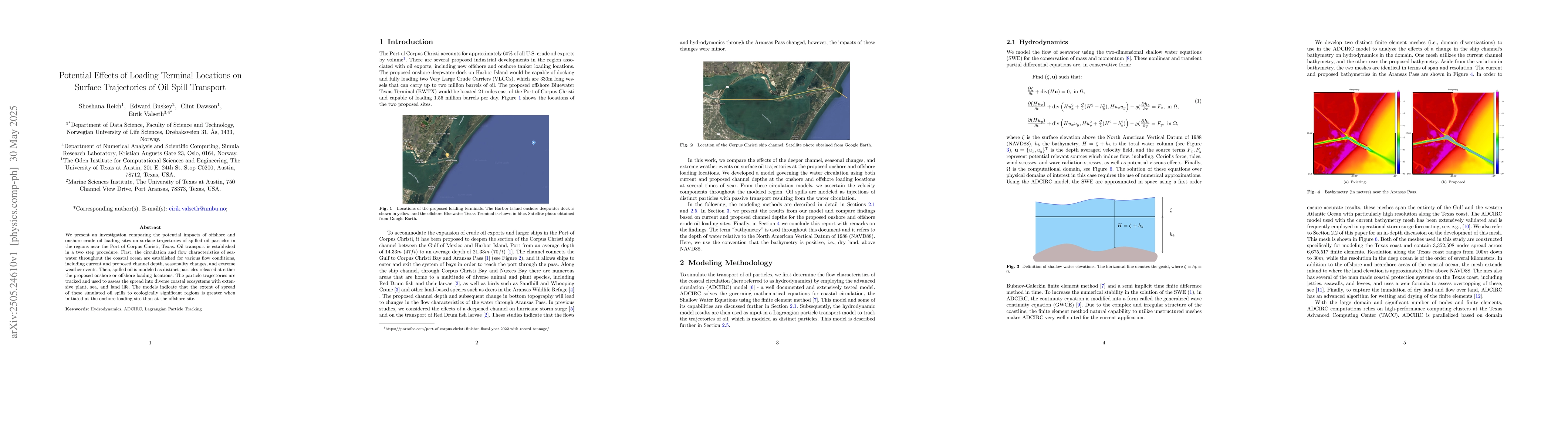 Thumbnail for Potential Effects of Loading Terminal Locations on Surface Trajectories
  of Oil Spill Transport