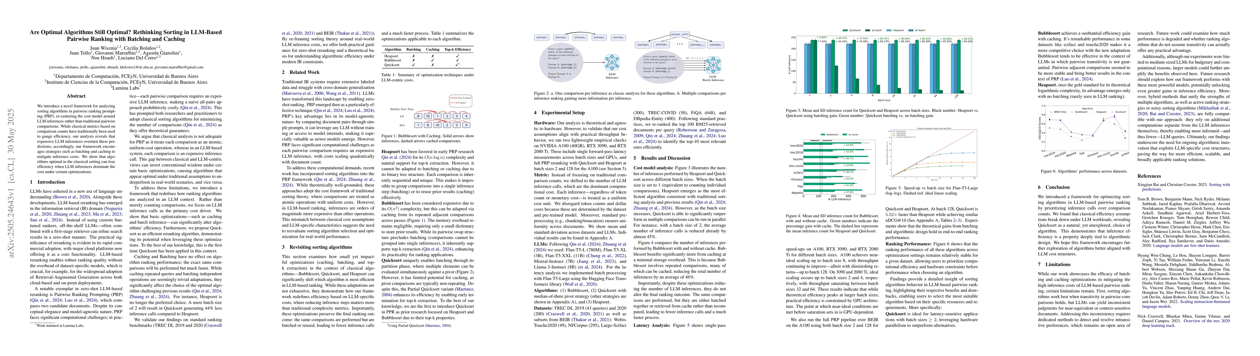 Thumbnail for Are Optimal Algorithms Still Optimal? Rethinking Sorting in LLM-Based
  Pairwise Ranking with Batching and Caching