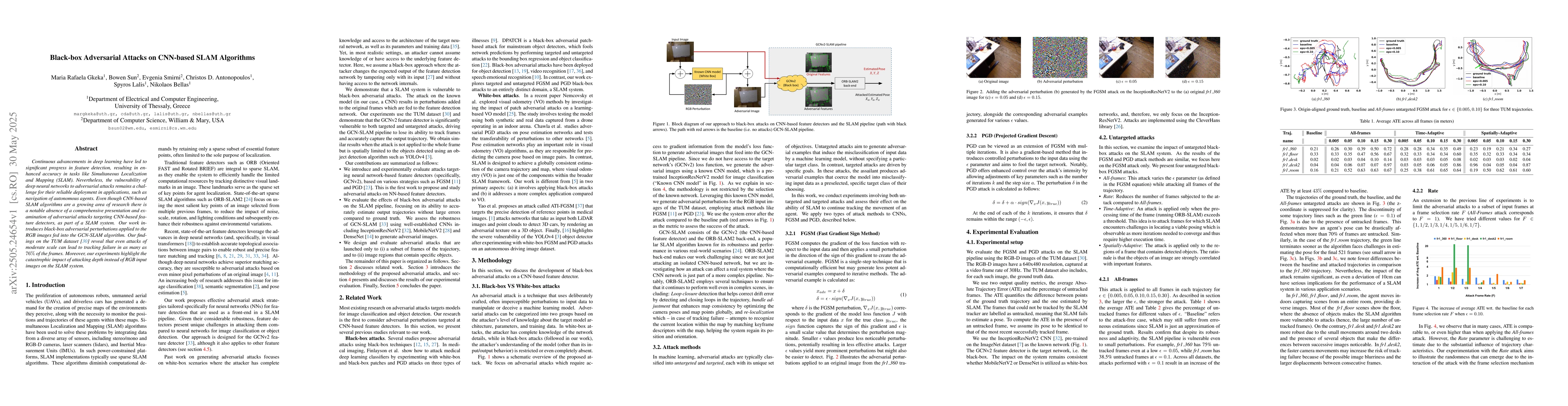 Thumbnail for Black-box Adversarial Attacks on CNN-based SLAM Algorithms