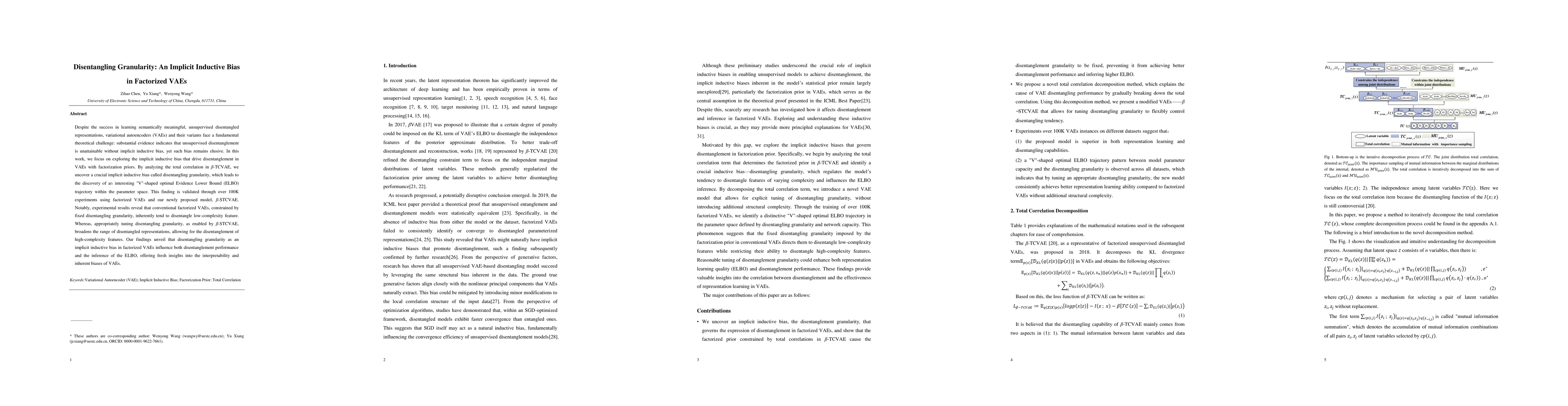 Thumbnail for Disentangling Granularity: An Implicit Inductive Bias in Factorized VAEs