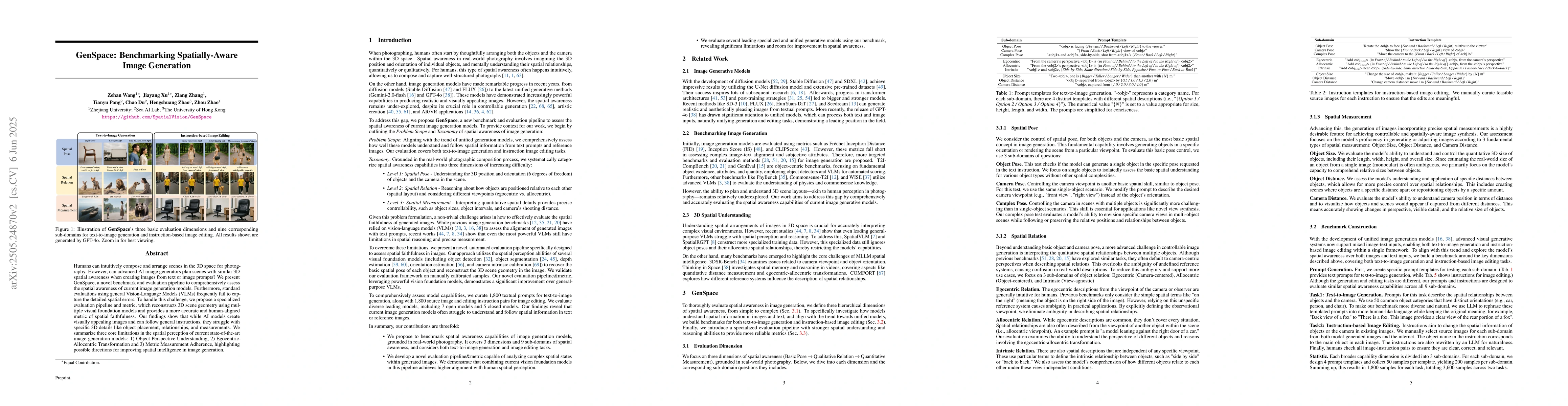 Thumbnail for GenSpace: Benchmarking Spatially-Aware Image Generation