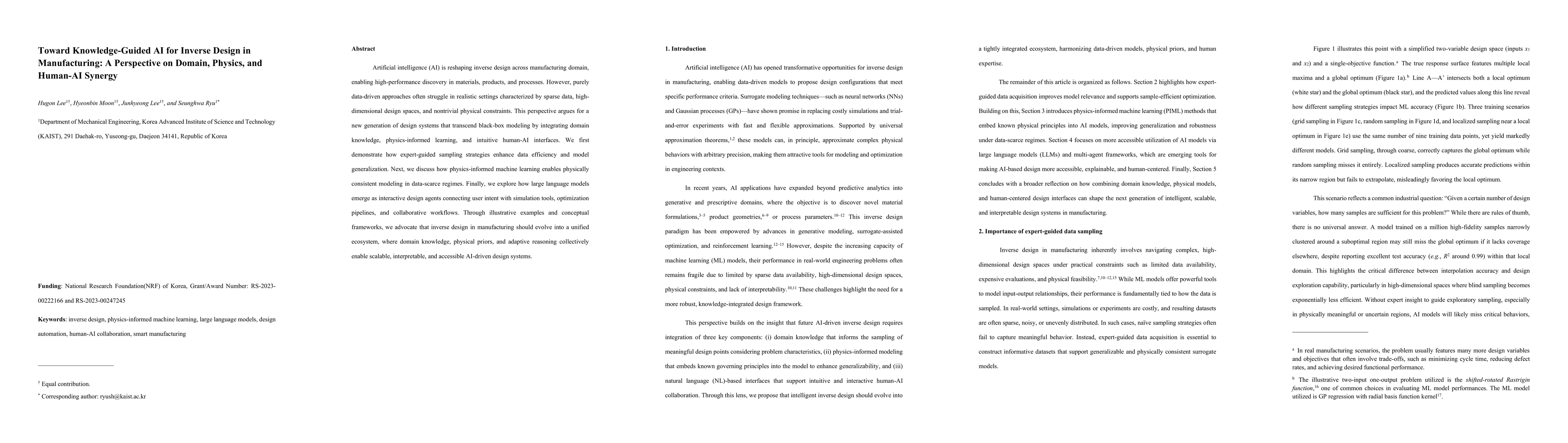Thumbnail for Toward Knowledge-Guided AI for Inverse Design in Manufacturing: A
  Perspective on Domain, Physics, and Human-AI Synergy